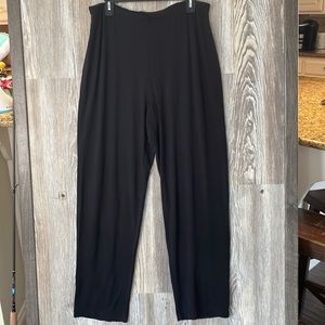 J Jill wide leg black flowy pants, L